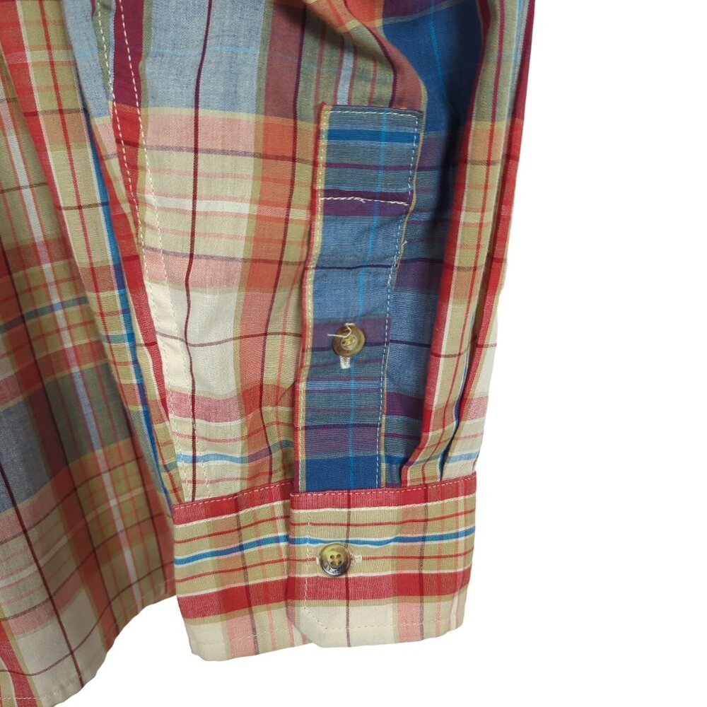 Levi's Strauss & Co. Men's Plaid Long Sleeve Button-Up vintage Shirt X Large - Picture 6 of 15